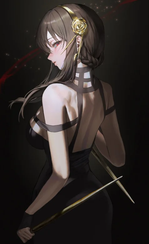 约尔福杰，双手拿着针状武器的约尔福杰背影手机壁纸图片