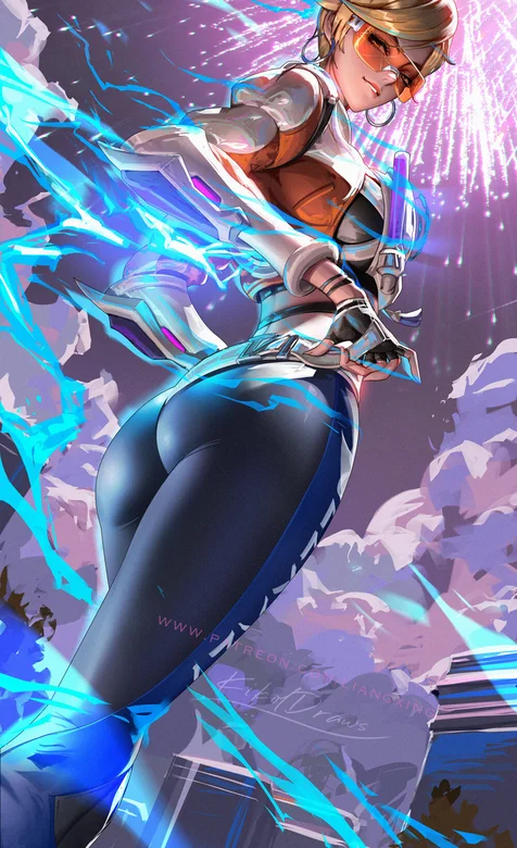 戴着太阳镜的酷飒短发AI美女紧身运动穿搭炫酷手机壁纸图片