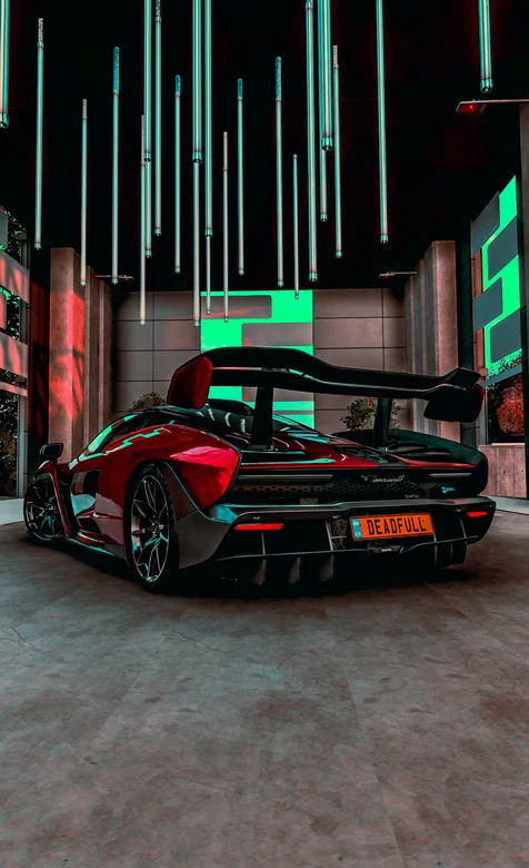 迈凯伦跑车，黑色迈凯伦酷炫手机壁纸图片