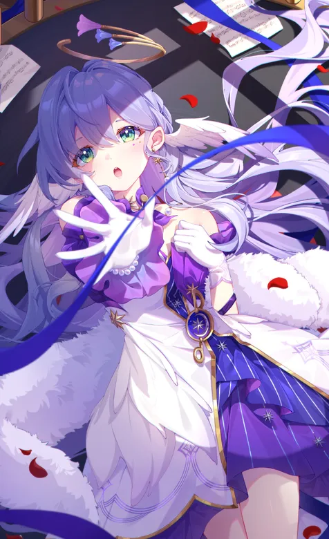 伸出手掌，知更鸟，游戏《崩坏：星穹铁道》人物角色知更鸟动漫手机壁纸图片