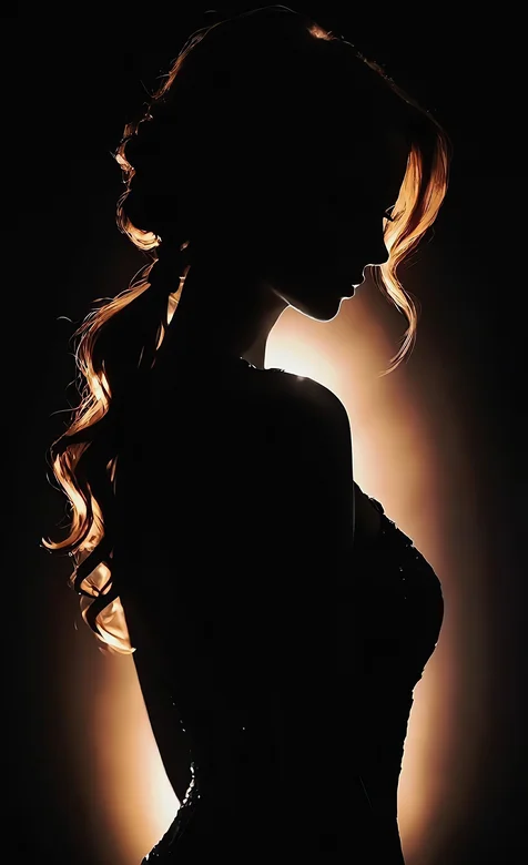 光影映照下的美女身材唯美摄影手机壁纸图片