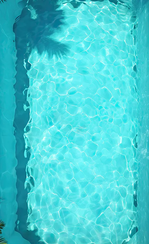 波光粼粼，水池，泳池，清澈的水池精美手机壁纸图片