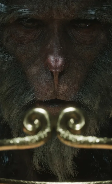 老猴和紧箍圈 游戏《黑神话：悟空》手机壁纸图片