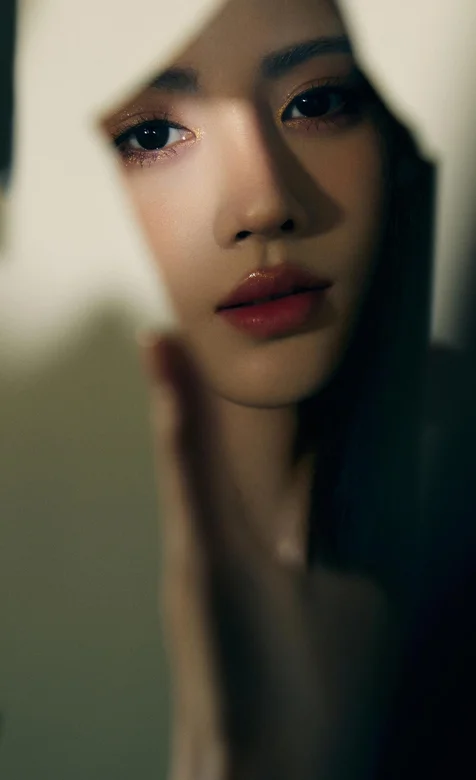 大眼，红唇，鞠婧祎手机壁纸