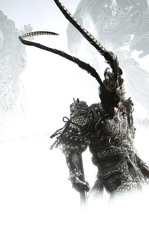 头戴凤翅紫金冠的悟空 游戏《黑神话：悟空》动漫手机壁纸图片