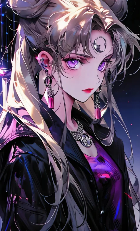 水冰月，美少女战士，紫瞳，手机壁纸图片