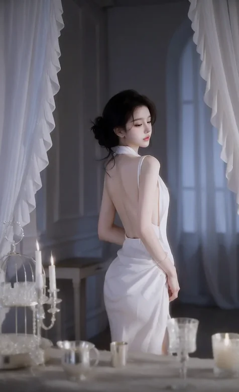 性感美女妹子裸背写真手机壁纸