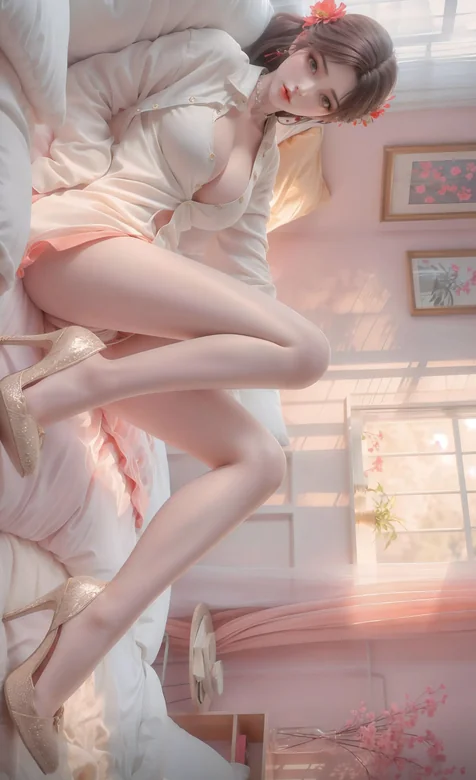 美腿高跟鞋动漫人物手机壁纸