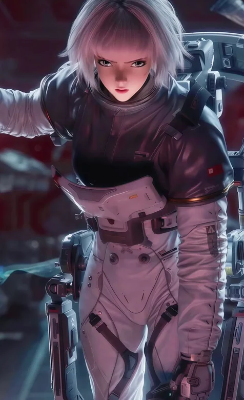 动漫《灵笼2》人物白月魁太空战斗服壁纸