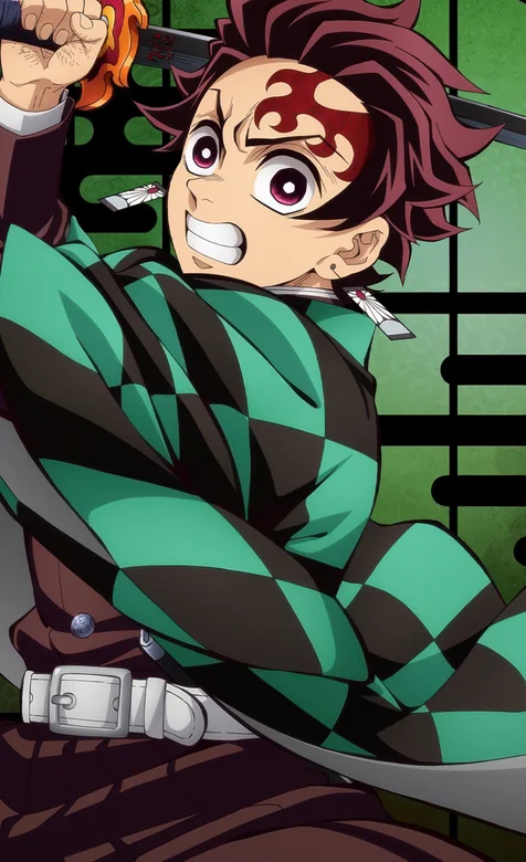 《鬼灭之刃》炭治郎 斑纹觉醒战斗壁纸