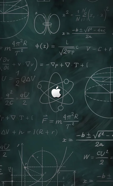 苹果风黑板公式 理科生科技美学壁纸