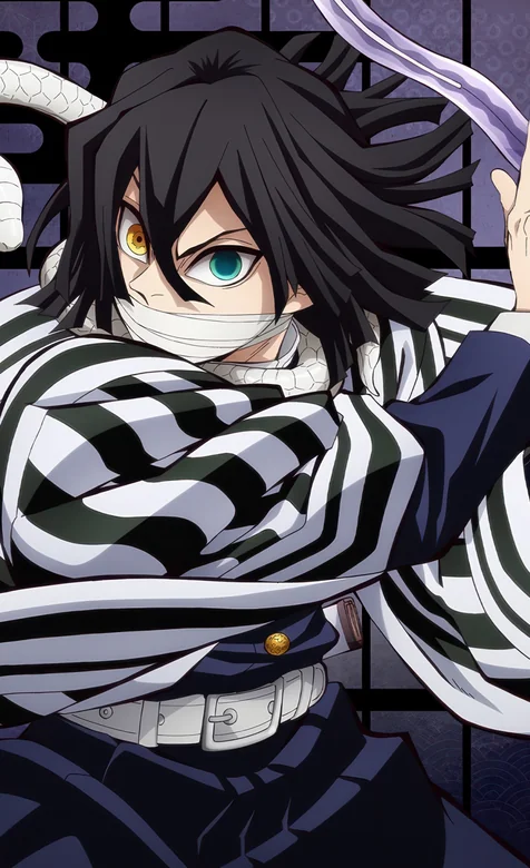 鬼灭之刃伊黑小芭内异色瞳蛇刀手机壁纸