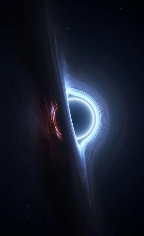 宇宙黑洞光环科幻艺术概念图