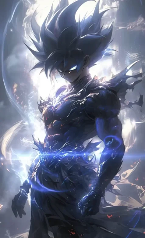 悟空超赛形态霸气闪电围绕动态壁纸