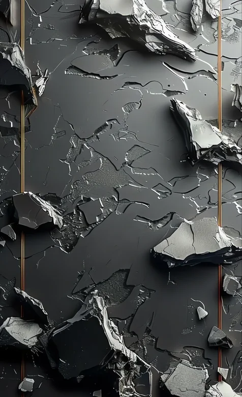暗黑碎裂金属科技风质感背景