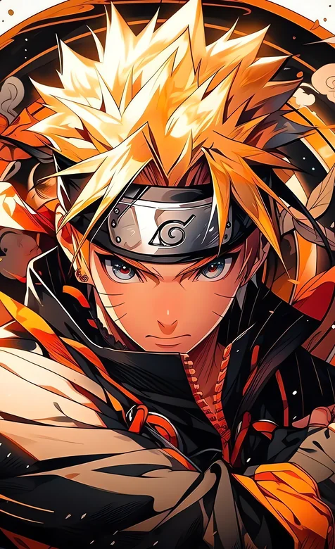 火影忍者漩涡鸣人木叶护额战斗姿态