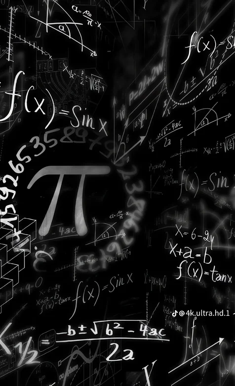 数学公式与几何符号交织的学术风壁纸