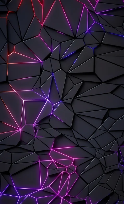 抽象几何霓虹科技光影艺术设计