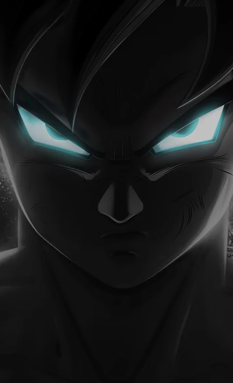 龙珠孙悟空超级赛亚人战斗眼神特写