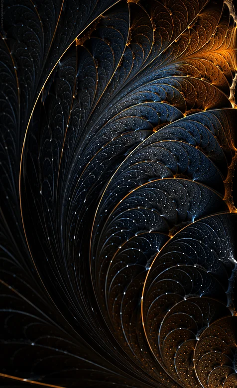 分形艺术螺旋光影抽象壁纸
