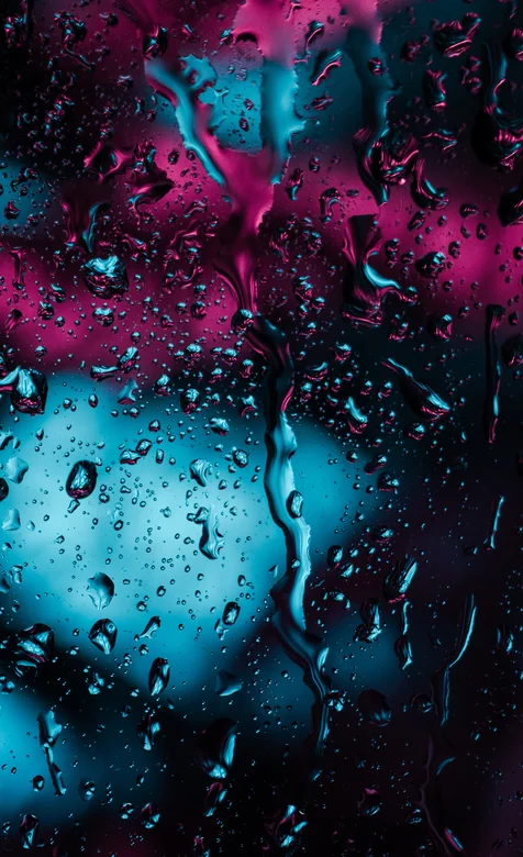 霓虹水滴光影抽象艺术手机背景