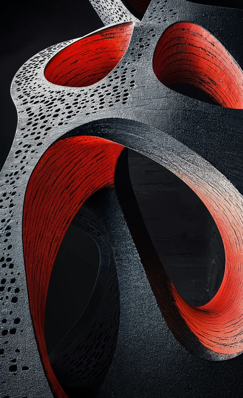 现代抽象螺旋雕塑艺术装置