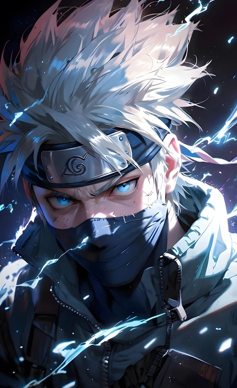 火影忍者旗木卡卡西帅气插画