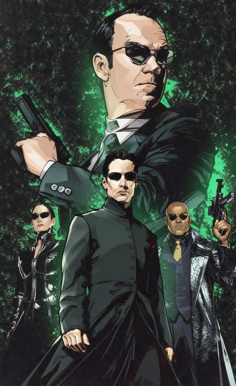 基努里维斯黑客帝国帅气手机壁纸下载