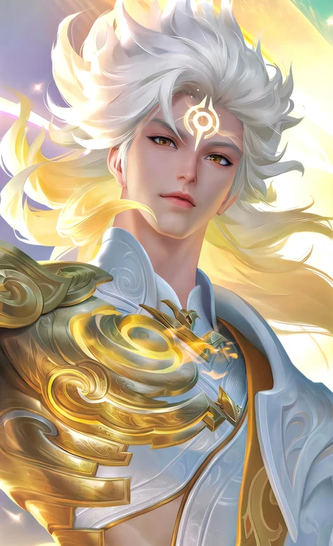 王者荣耀云中君曦光圣辉仙侠风高清插画