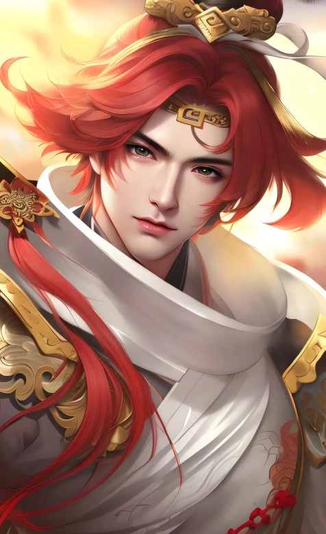 王者荣耀韩信红发华丽古风壁纸