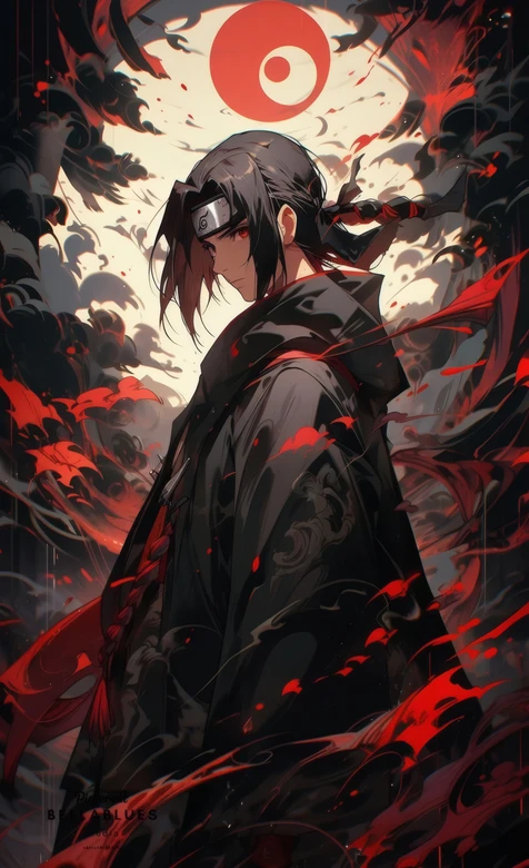 火影忍者宇智波鼬暗黑系高清无水印