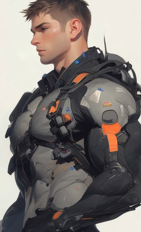 科幻机甲战士 未来装甲风帅气角色壁纸