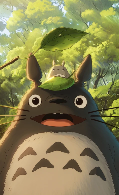 「治愈系动画壁纸 | 龙猫与森林的温柔邂逅 高清桌面背景」