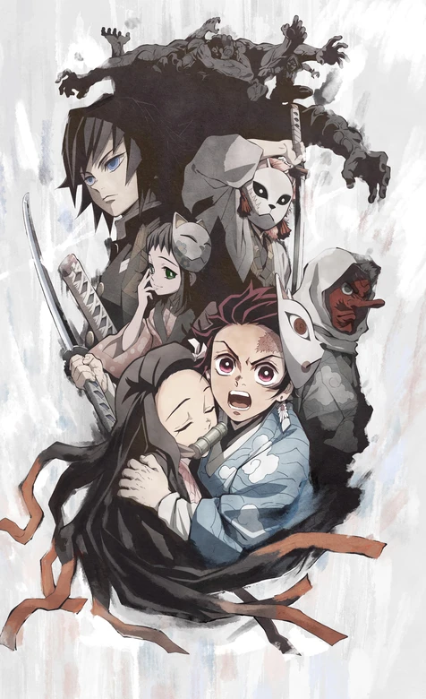 鬼灭之刃炭治郎祢豆子富冈义勇壁纸