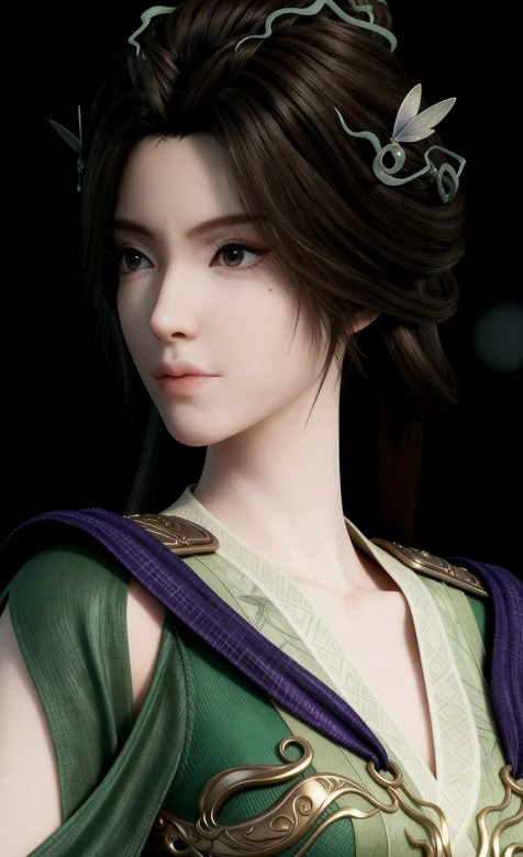 国漫凡人修仙传“菡云芝”绿衣仙侠造型壁纸 古风角色