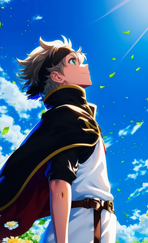 黑色四叶草阿斯塔仰望蓝天热血清新场景