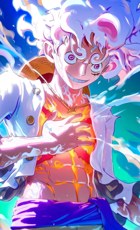 海贼王路飞太阳神尼卡形态热血动漫壁纸