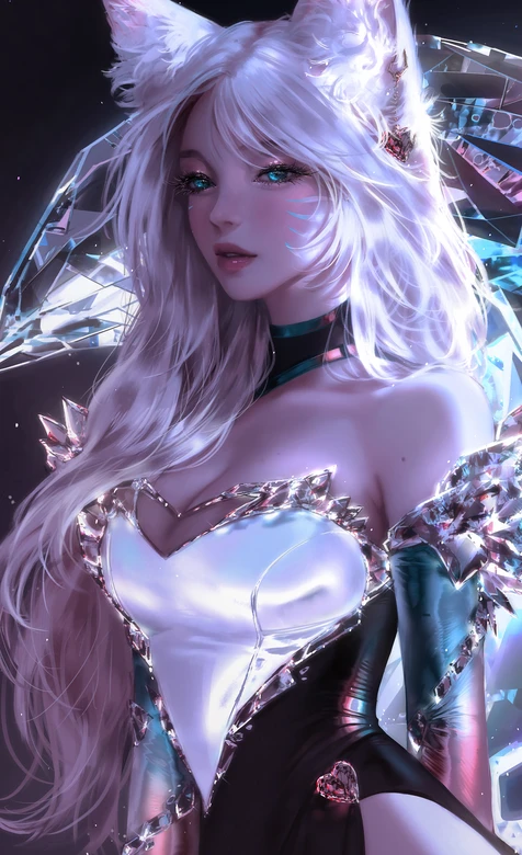 英雄联盟K/DA阿狸 水晶华丽壁纸