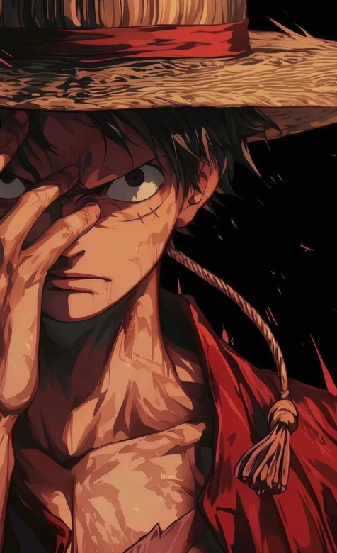 蒙奇·D·路飞·草帽坚毅（海贼王暗黑热血风）高清无水印