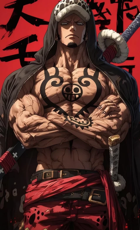 特拉法尔加·罗·肌肉炸裂 海贼王写实热血风 高清无水印