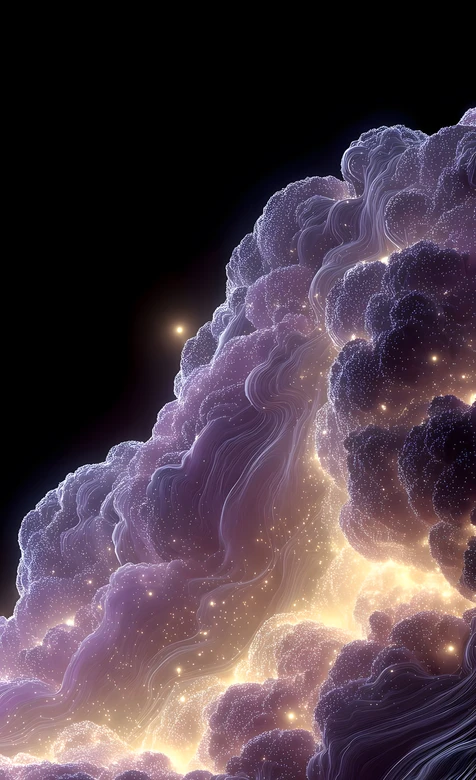紫金流光云浪星云·梦幻氛围感 超美手机壁纸