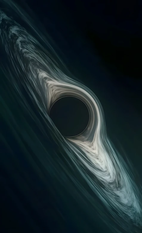 黑洞引力漩涡·深邃宇宙科幻风 宽屏壁纸
