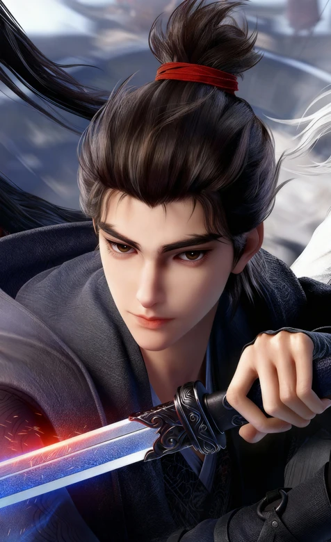 国漫《沧元图》孟川·剑眉星目持光剑少年 国漫热血武侠风高清