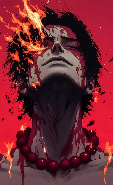 波特卡斯·D·艾斯·火焰燃颈 暗黑热血风海贼王角色高清竖屏