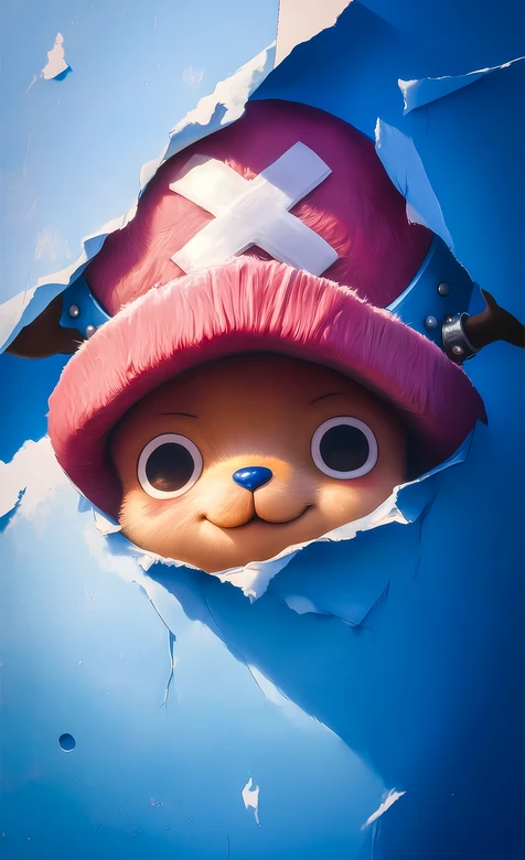 托尼托尼·乔巴·粉帽破纸·写实拟真·航海王热血手机壁纸