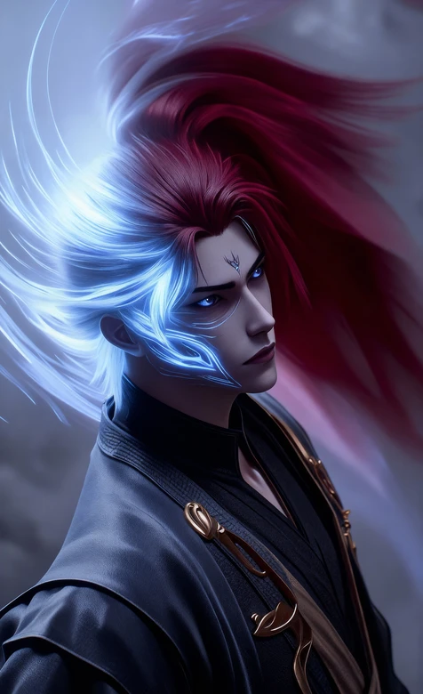 双色异发玄纹国漫《仙逆》王林 国漫玄幻风 热血玄幻手机壁纸