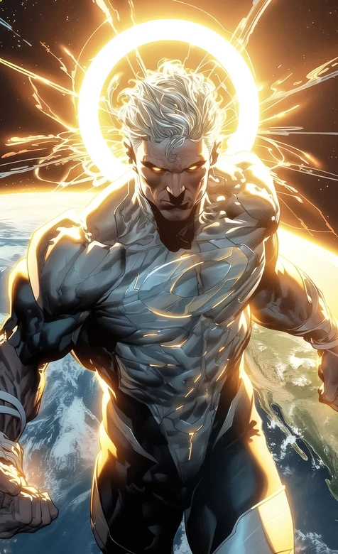 超人·能量光环 美漫DC宇宙地球背景高燃壁纸