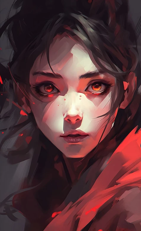 暗黑写实风红黑人物 热门手机壁纸推荐