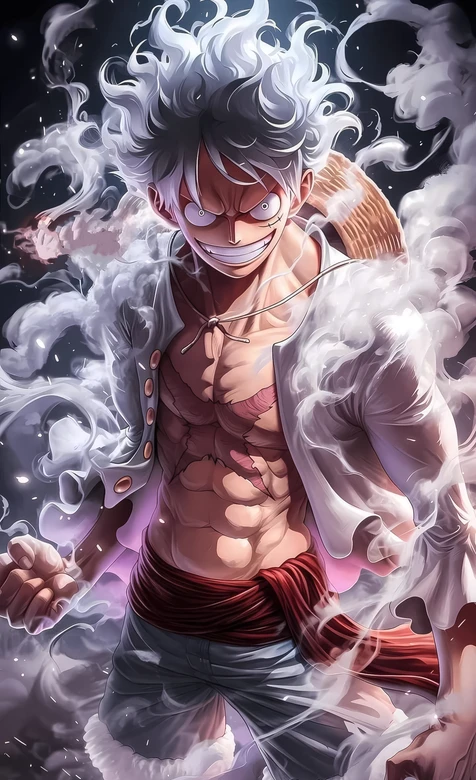 蒙奇·D·路飞（尼卡形态）二次元热血风 海贼王手机壁纸高清