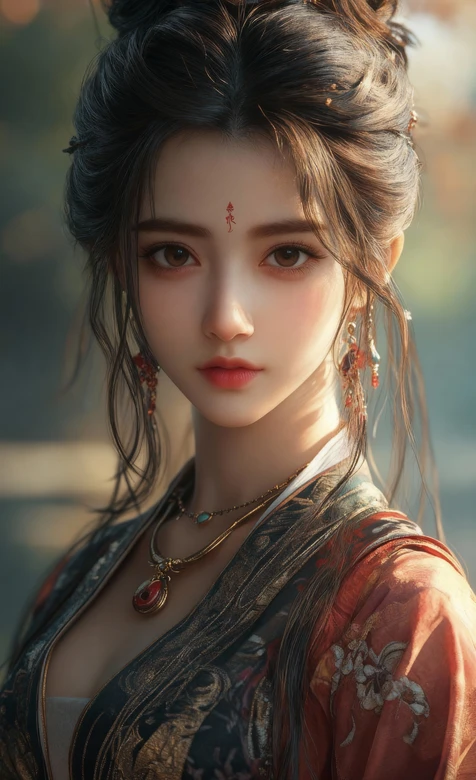 古风仕女·华丽国风服饰 古典妆容 国风写实手机壁纸